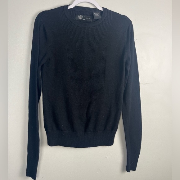 I.AM by Will I Am black wool and cashmere blend black sweater size small - Picture 1 of 3